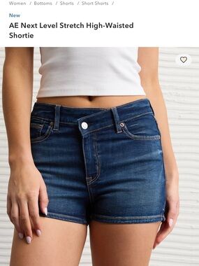 American Eagle Next Level Stretch High-Waist Shortie - Dark Blue